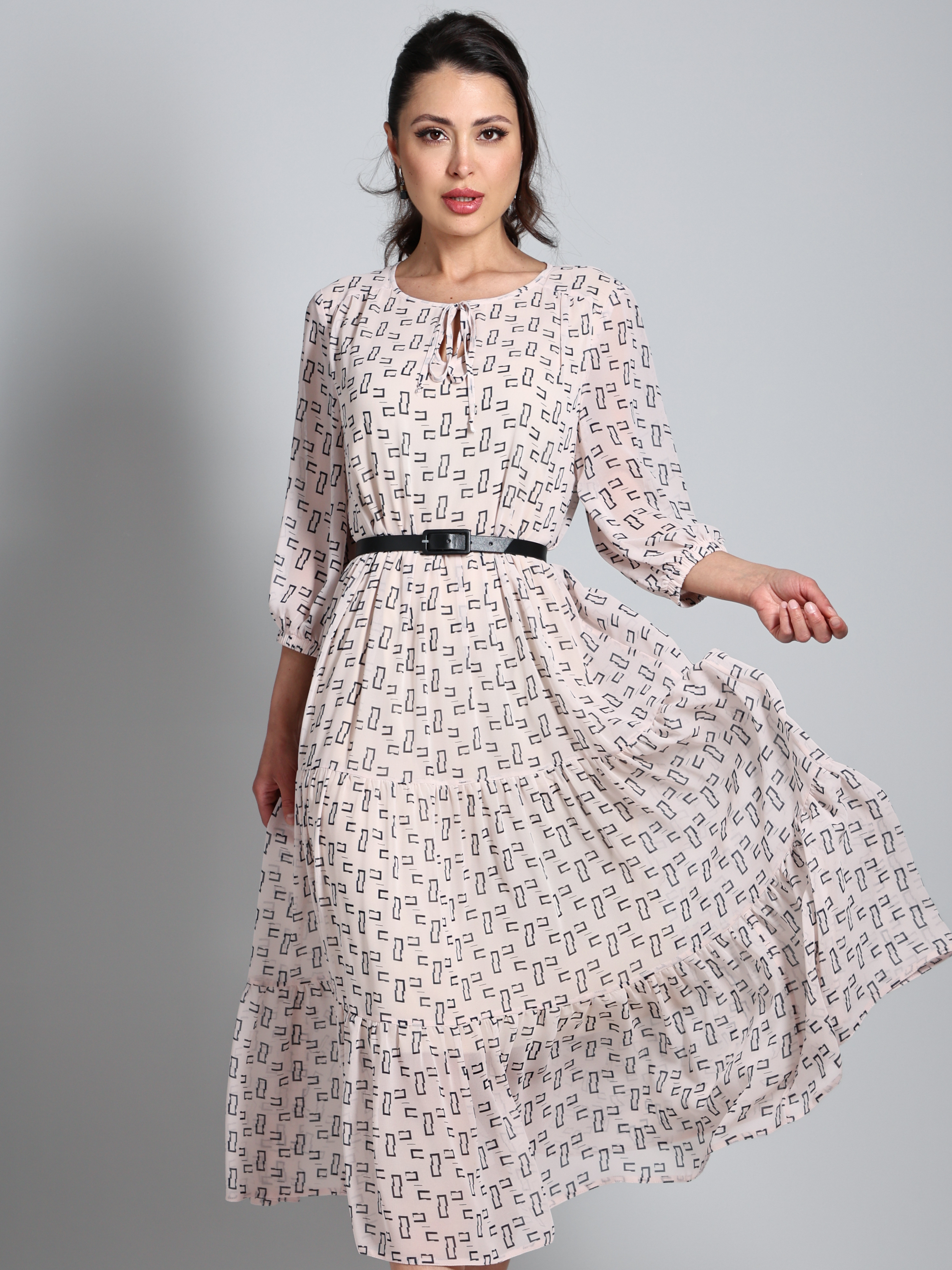 Платье Все о нежности, персиковое