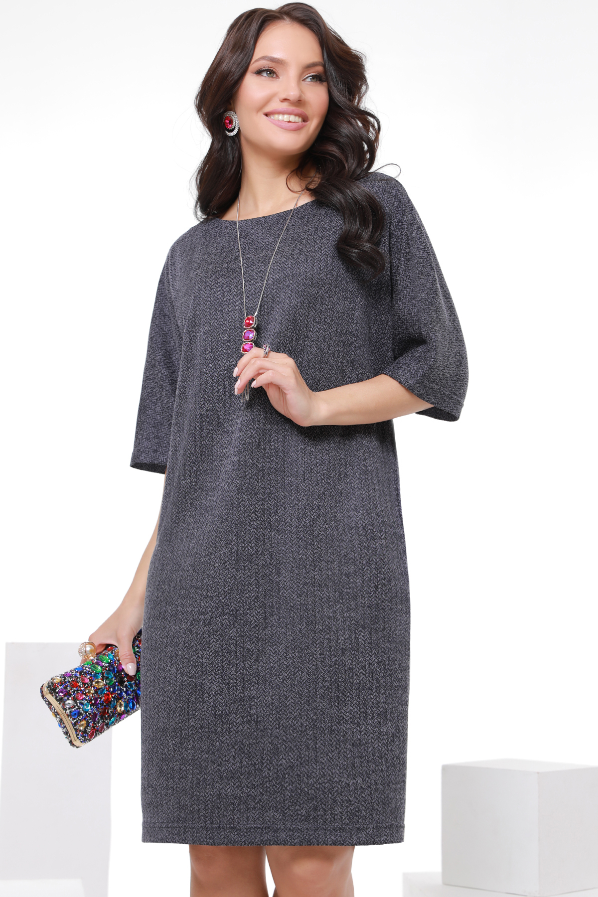 Купить Платье трикотажное по цене: 1 840 ₽ арт. П-3772-0022-02 - DStrend