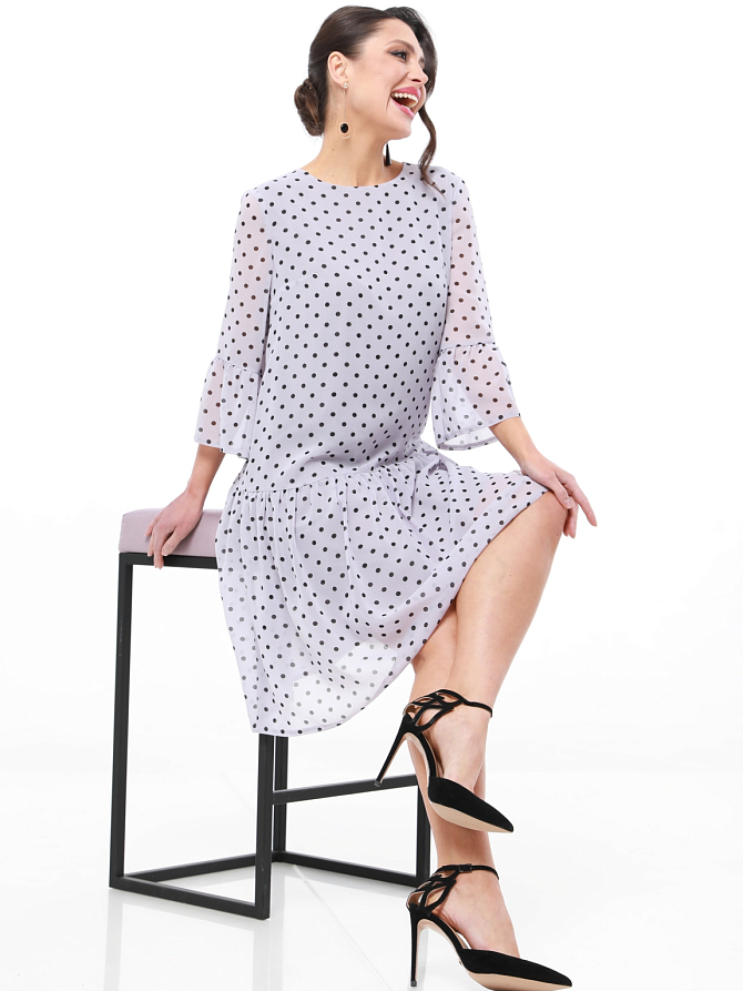 Платье Прозрачные намерения, сирень топ